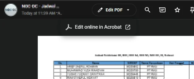 Fitur edit PDF di WhatsApp Web dengan Adobe Acrobat